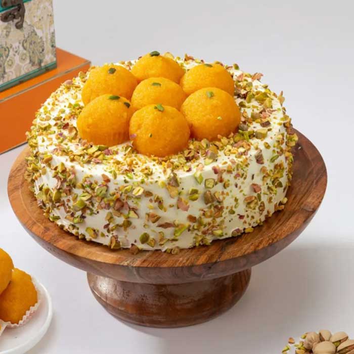 Mothichoor Laddu Cake in Mangalore