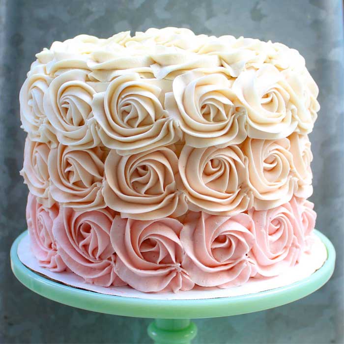 Rose Cake in Mangalore